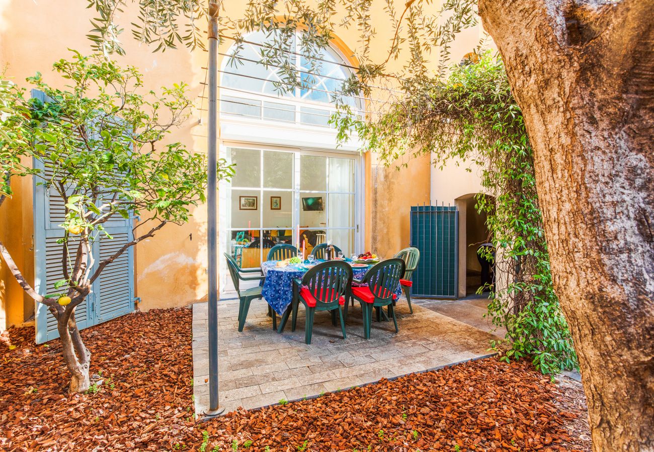 Terrace overlooking the living room