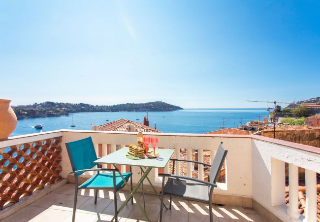  in Villefranche-sur-Mer - LE BELVEDERE, Very nice apartment with its terrace, sea view by RIVIERA HOLIDAY HOMES