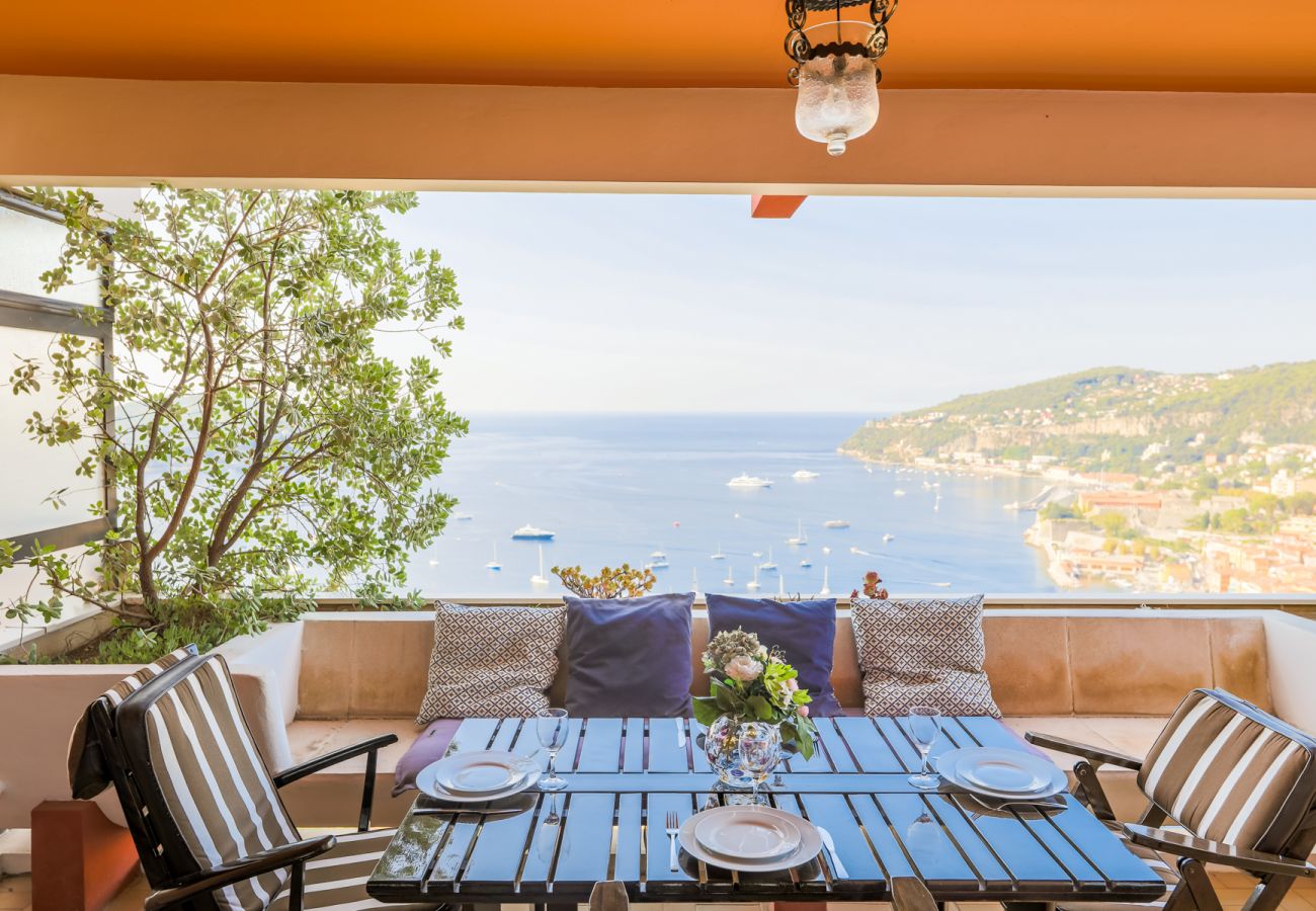 Large terrace with dining area