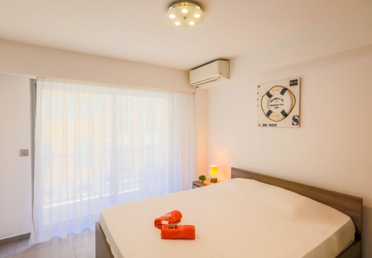 Bedroom with air conditioning