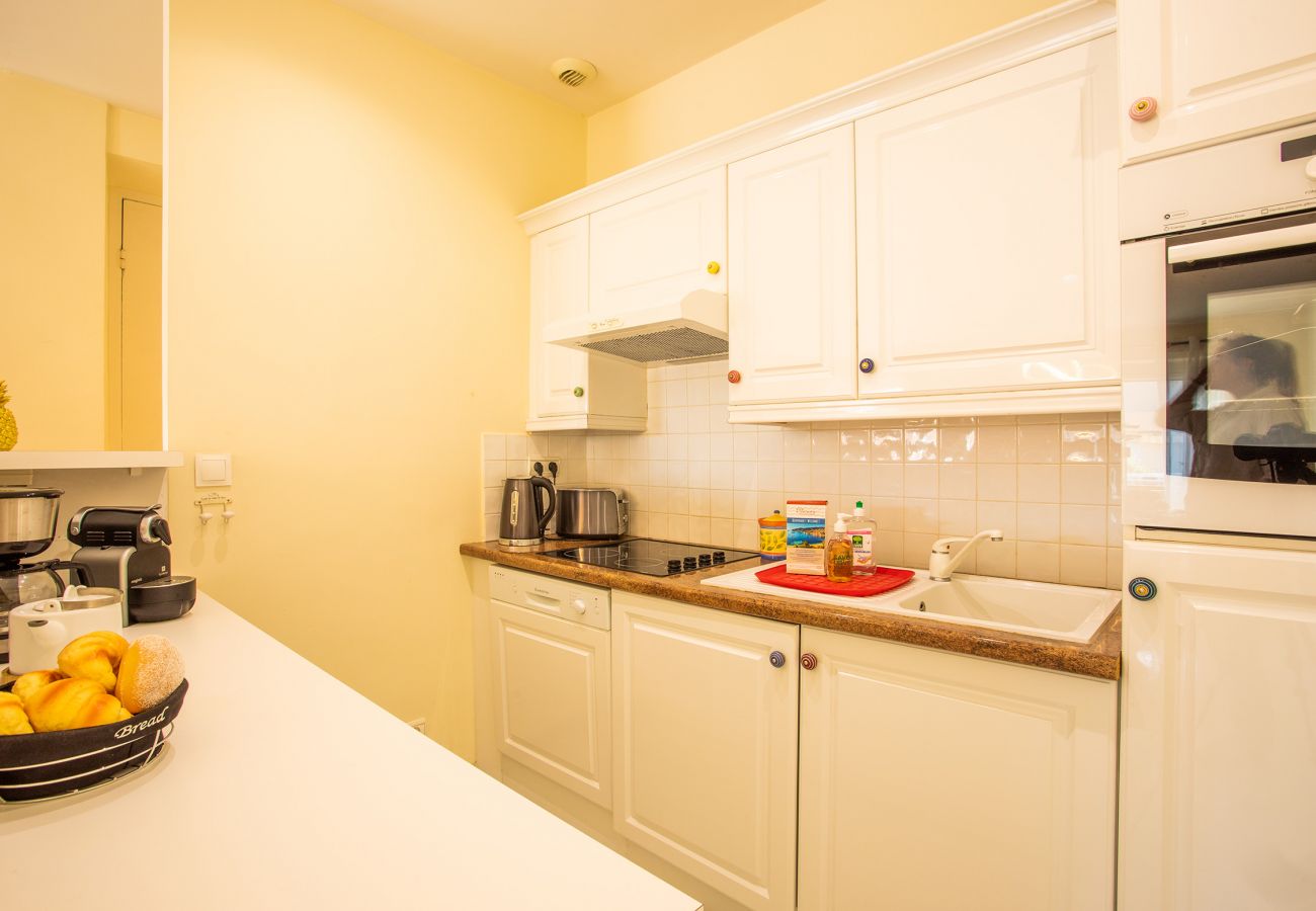 Kitchen open to the dining room