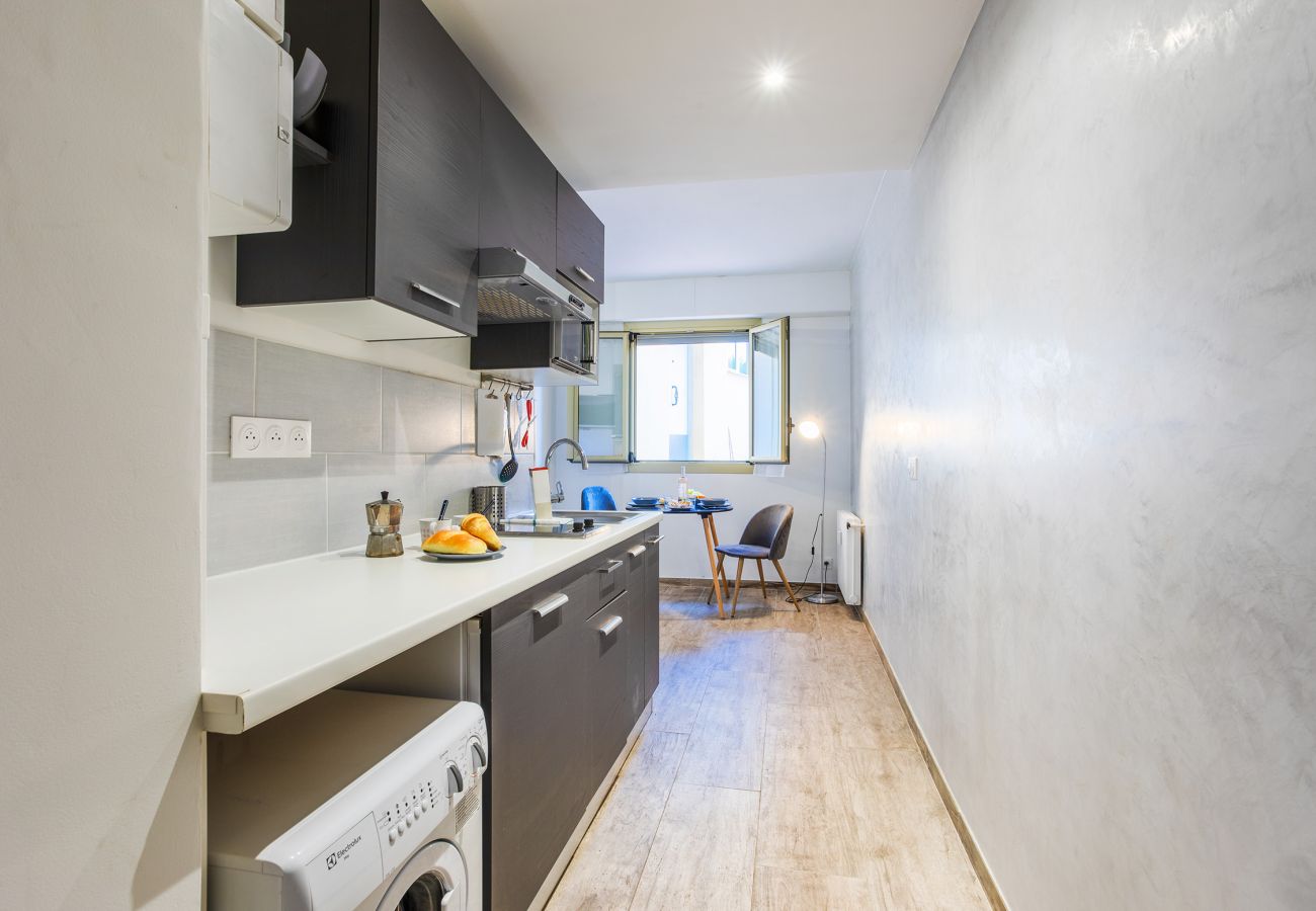 Kitchen open to the dining room