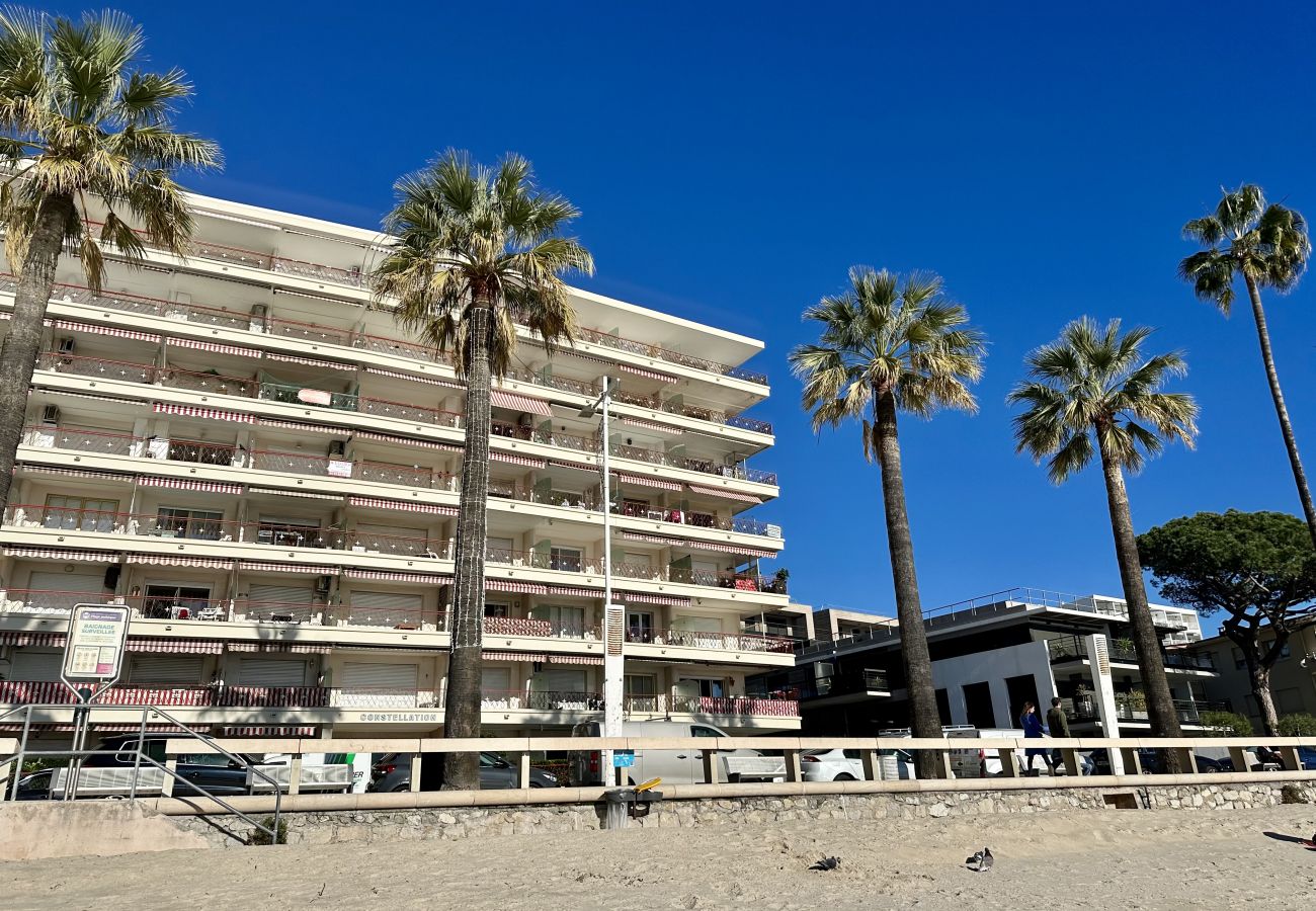 The building in front of the beach