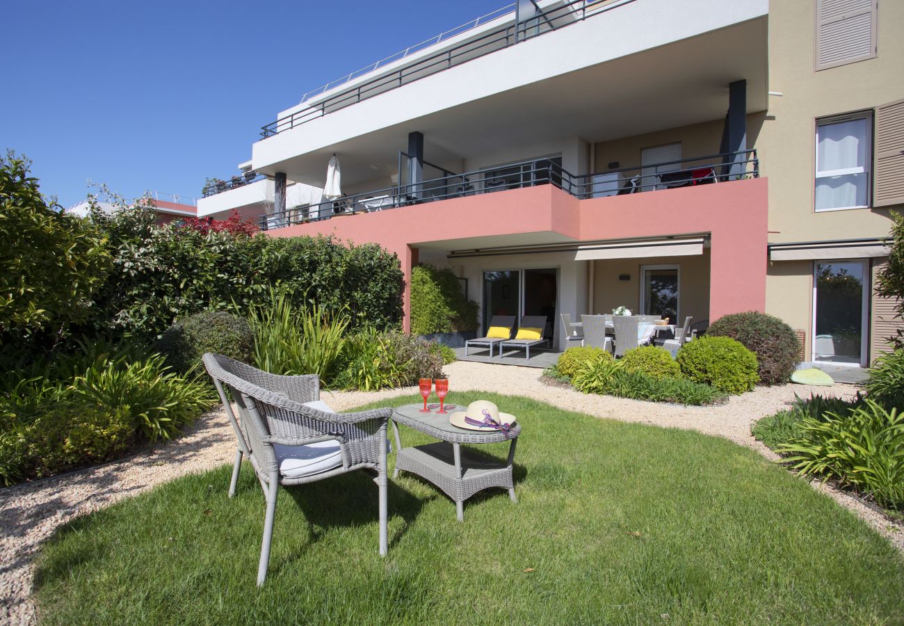 Vue du jardin appartenant à l'appartement