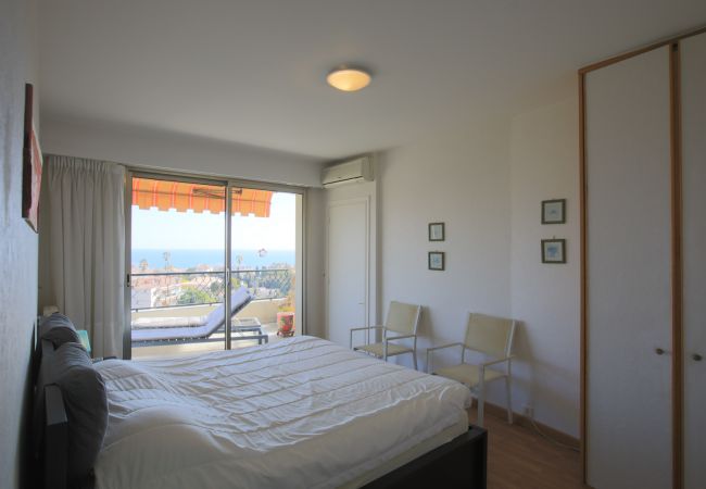 Bedroom with sea view Bedroom overlooking the terrace